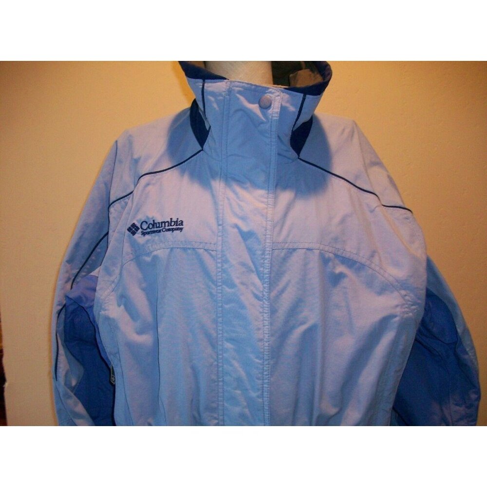 Women's Columbia Sportswear Blue Lavender Windbreaker Jacket Winter Ski Sport